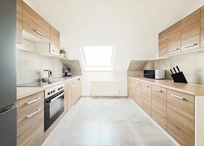 Tolstov - 3 Attic - Kitchen - 5 Min To Messe Dus Apartmán